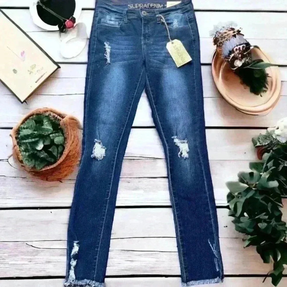 SupraDenim Size 1 NEW With Tags Stretch Mid-Rise Skinny Jeans. 27.5” waist denim - Picture 12 of 12
